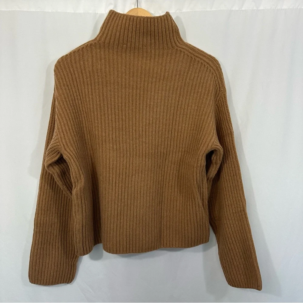 NEW Everlane The Felted Merino Wool Knit Pullover Sweater in Tan - Picture 7 of 13